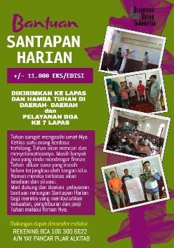 Bantuan Santapan Harian dan BGA di Lapas