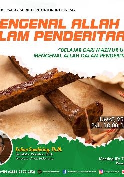 SBSUI - Mengenal Allah dalam Penderitaan